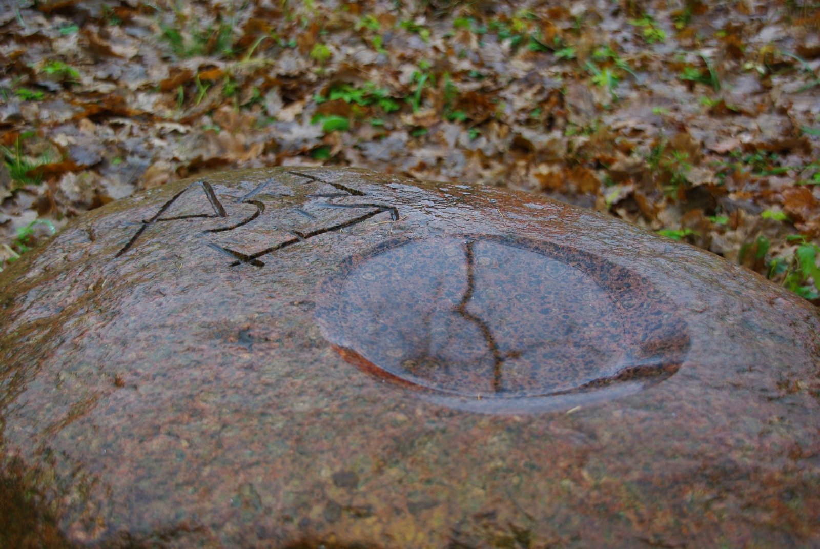 Akmenys su ženklais